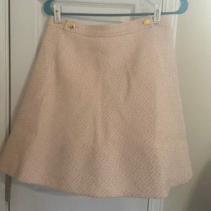 Kate Spade Pink Tweed Military Skirt Size 4